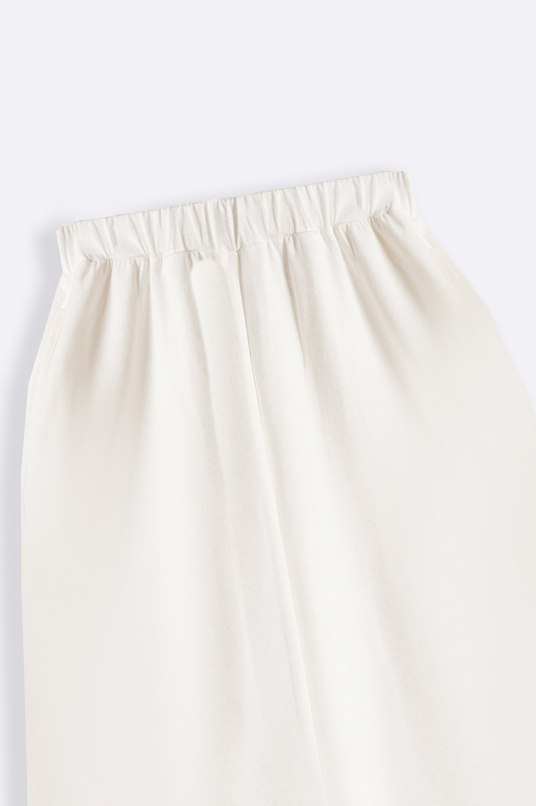 WHITE HIGH-WAIST CULOTTES