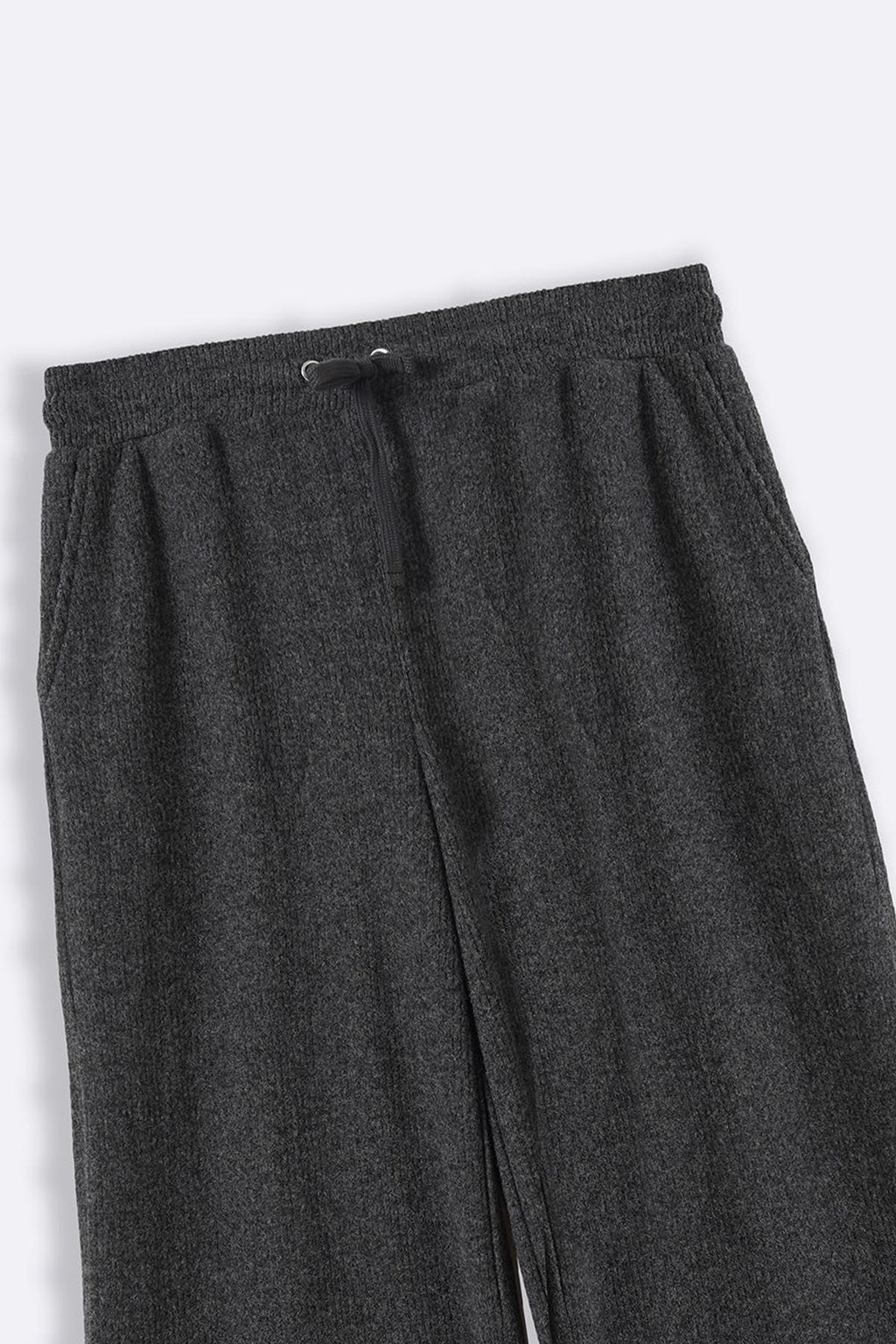 DARK GREY RIBBED TROUSERS