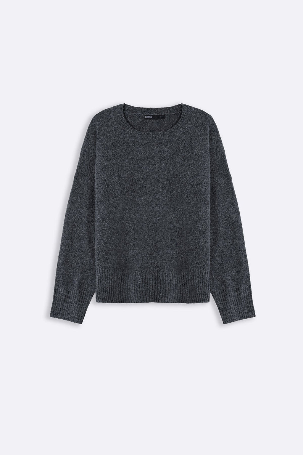 GREY FINE KNIT SWEATER