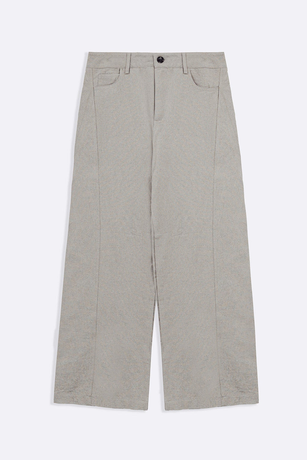 BEIGE LINEN BLEND JEAN PANTS