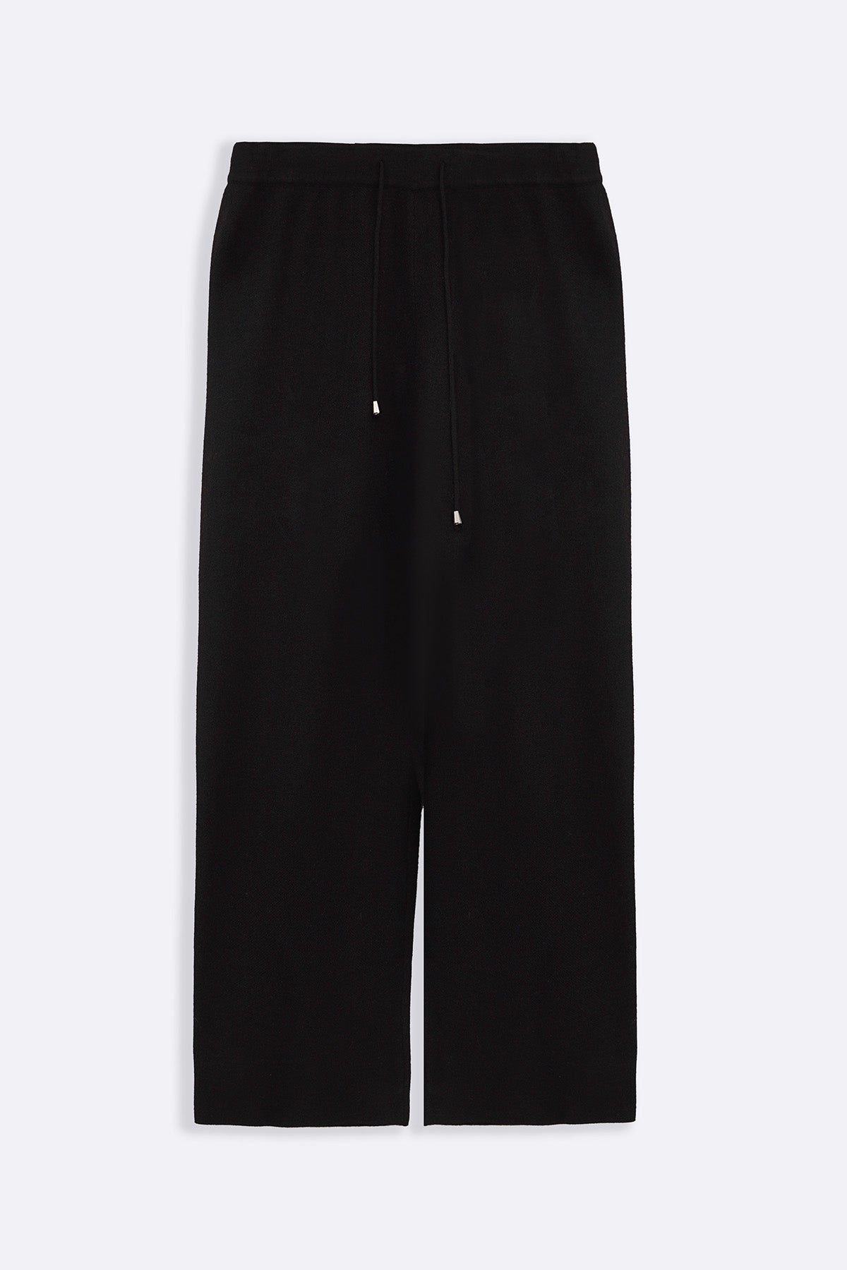 BLACK BUTTON KNIT PANT