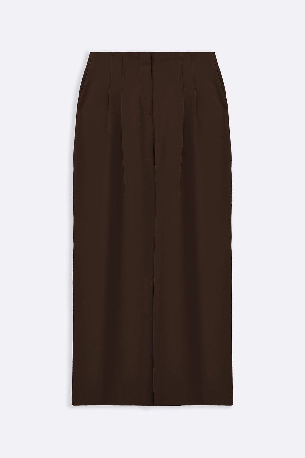 BROWN WORKDAY PLEATED PANTS
