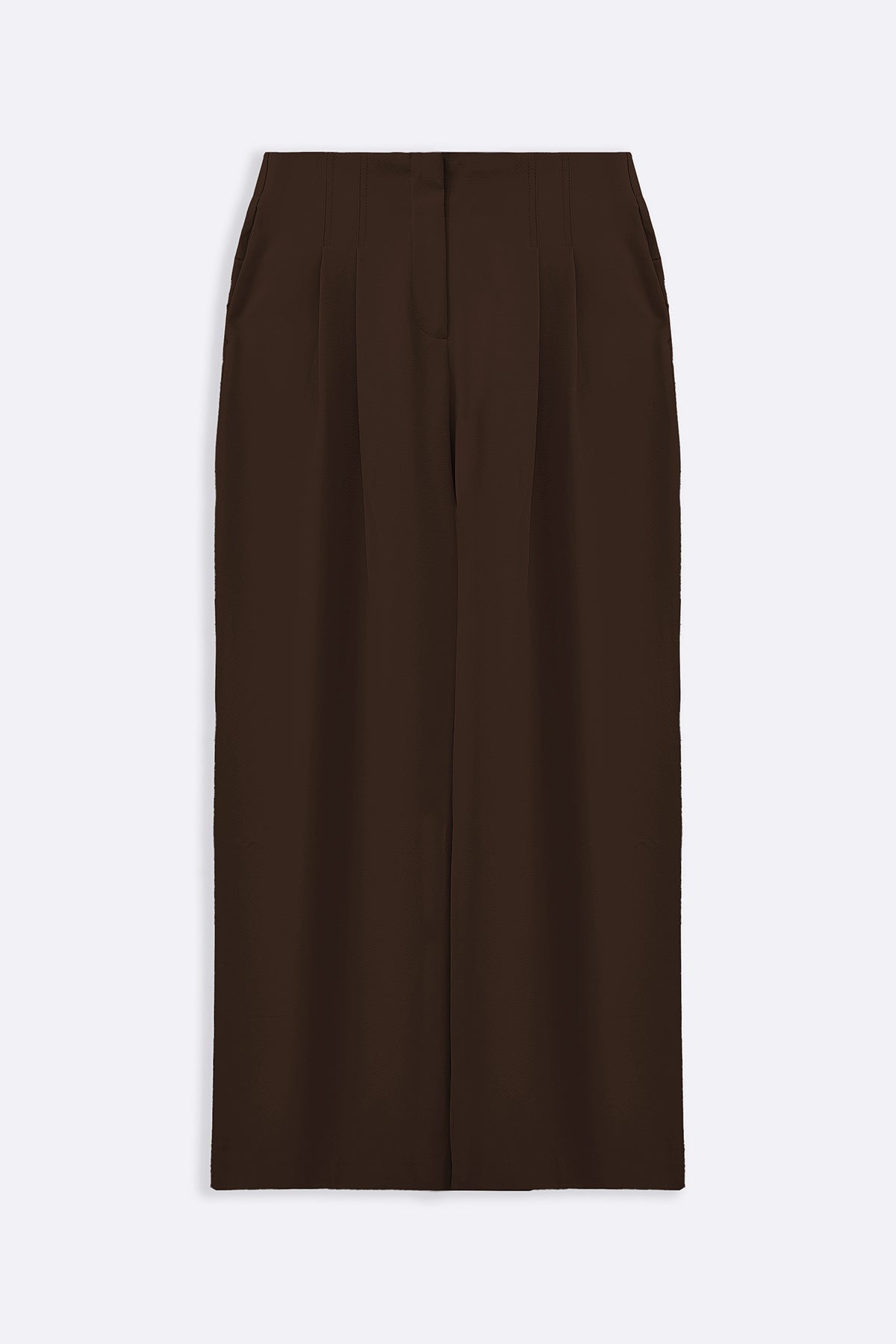 BROWN WORKDAY PLEATED PANTS