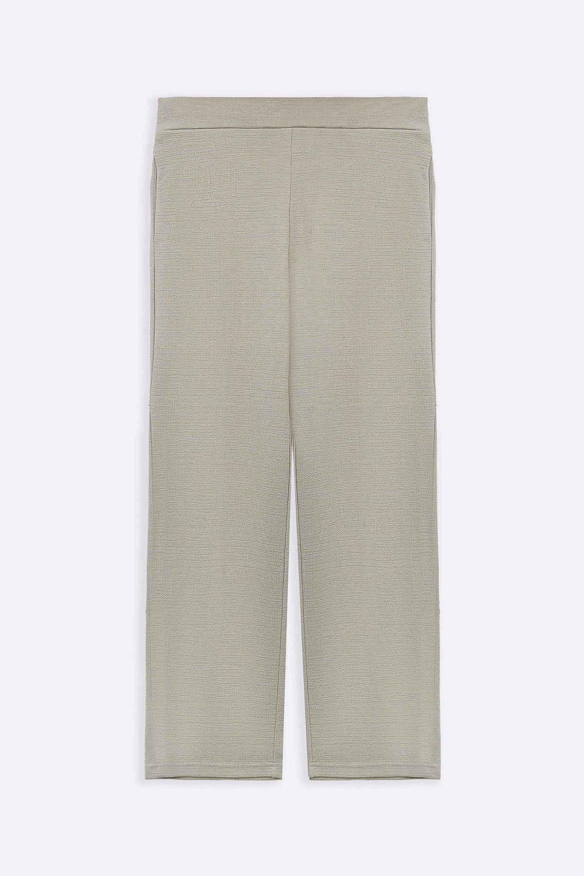 OAT WHITE TEXTURED PANTS