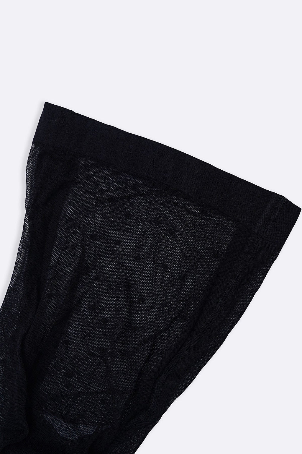 BLACK MESH DOT STOCKINGS