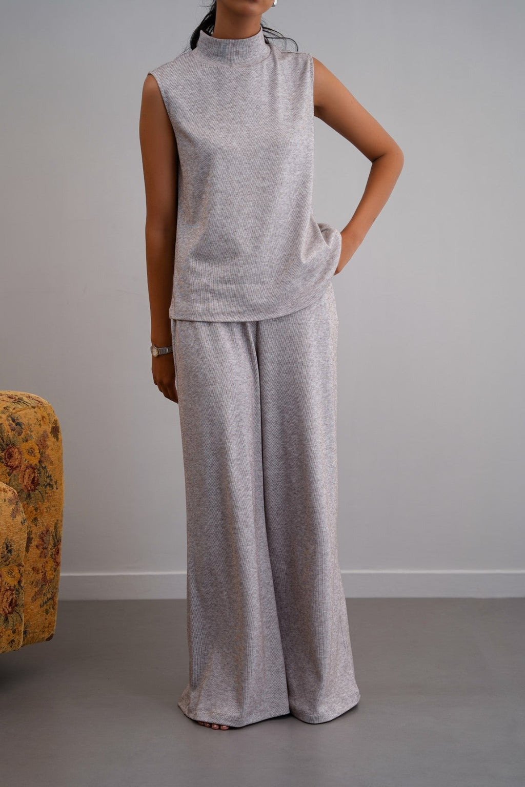 OAT WHITE CLOUD STRETCHY PANT