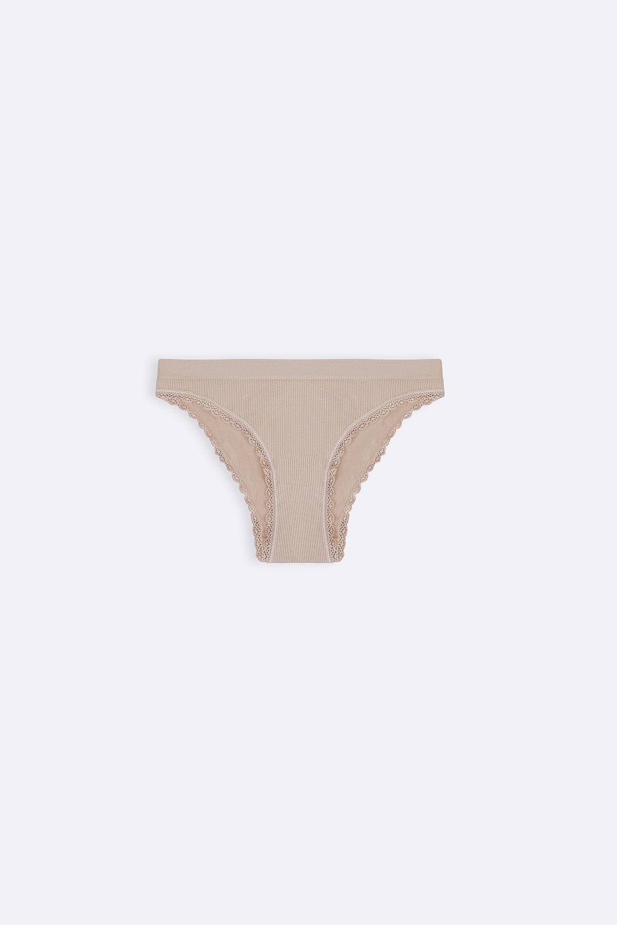 NUDE LACE BRIEF