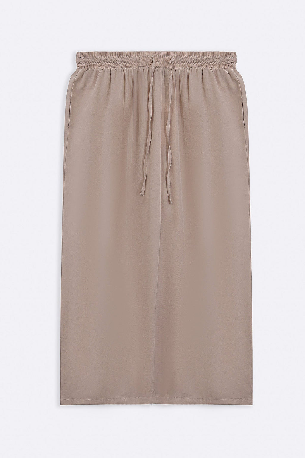 CREAM SLEEK SILK TROUSERS