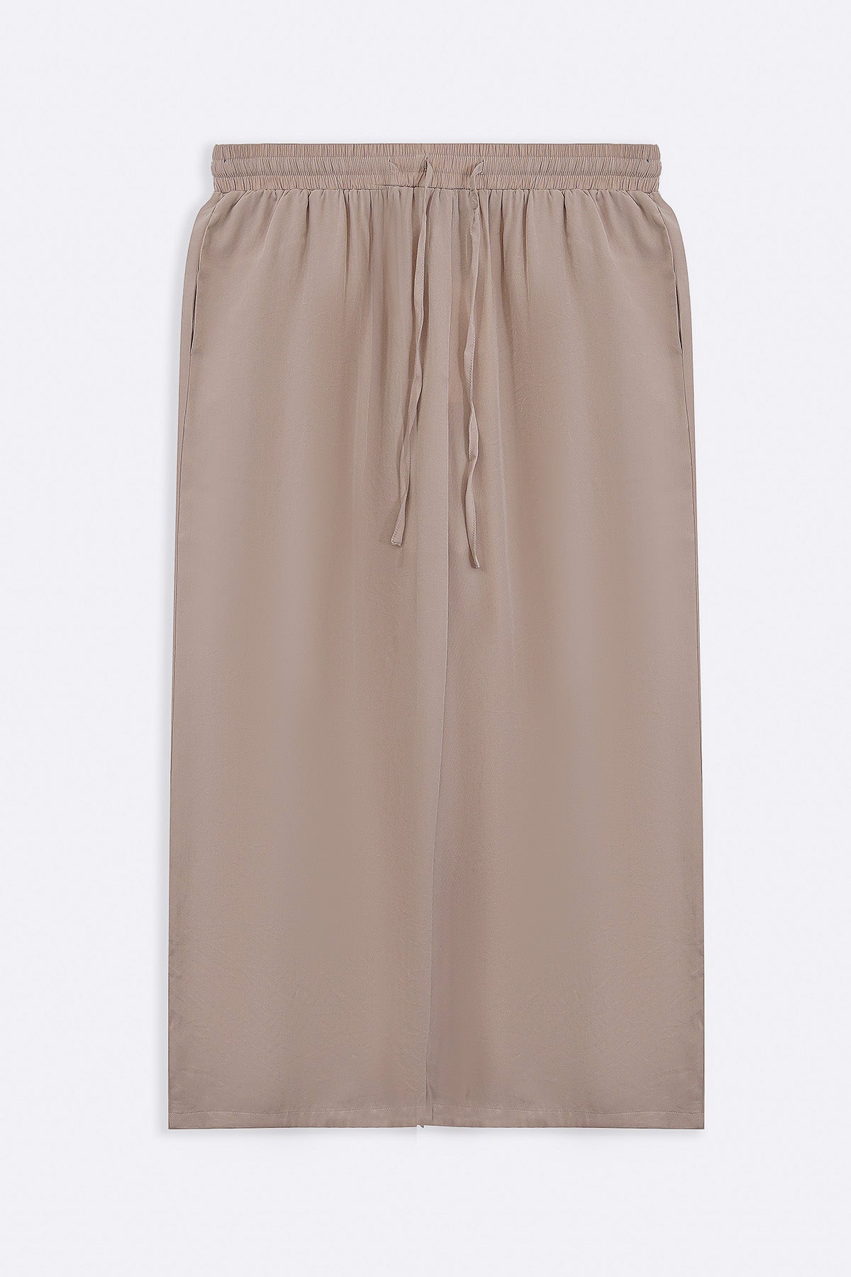 CREAM SLEEK SILK TROUSERS