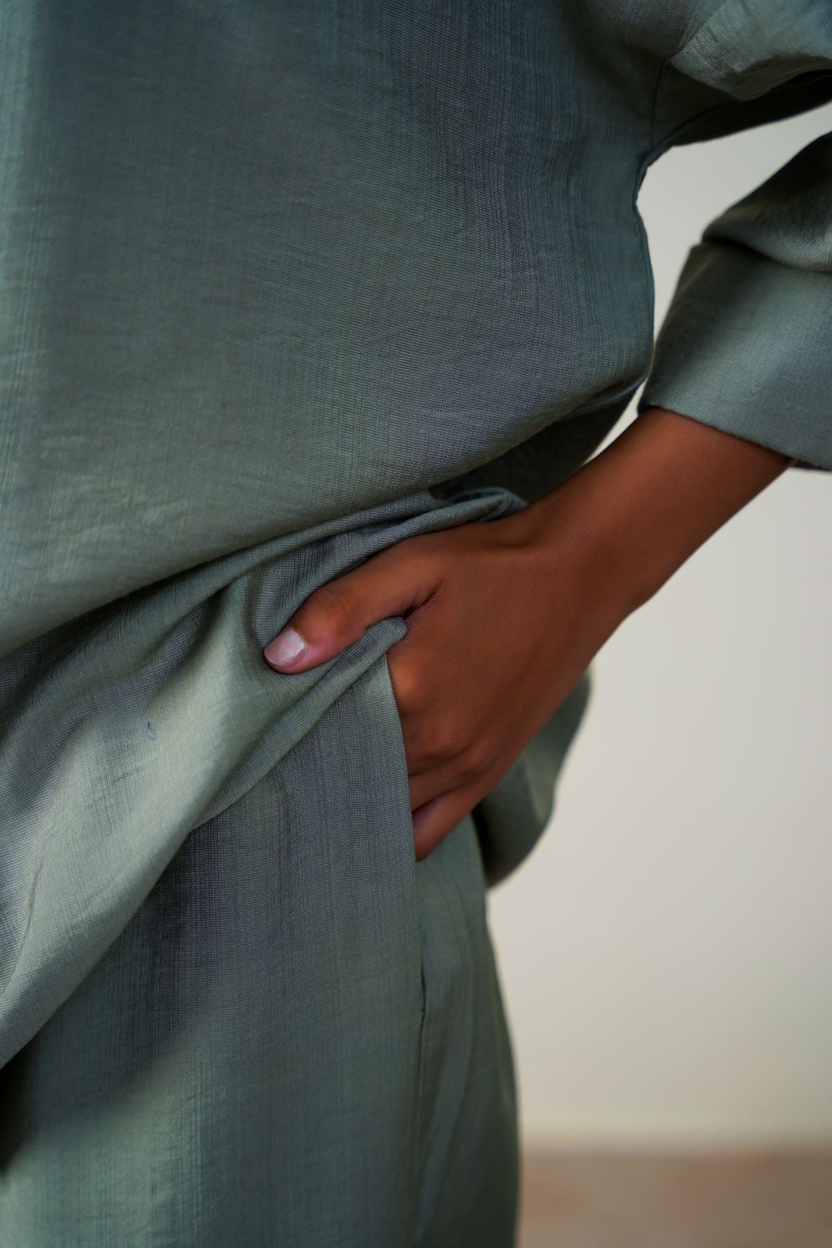 GREEN CRUISE FLOWY CULOTTES