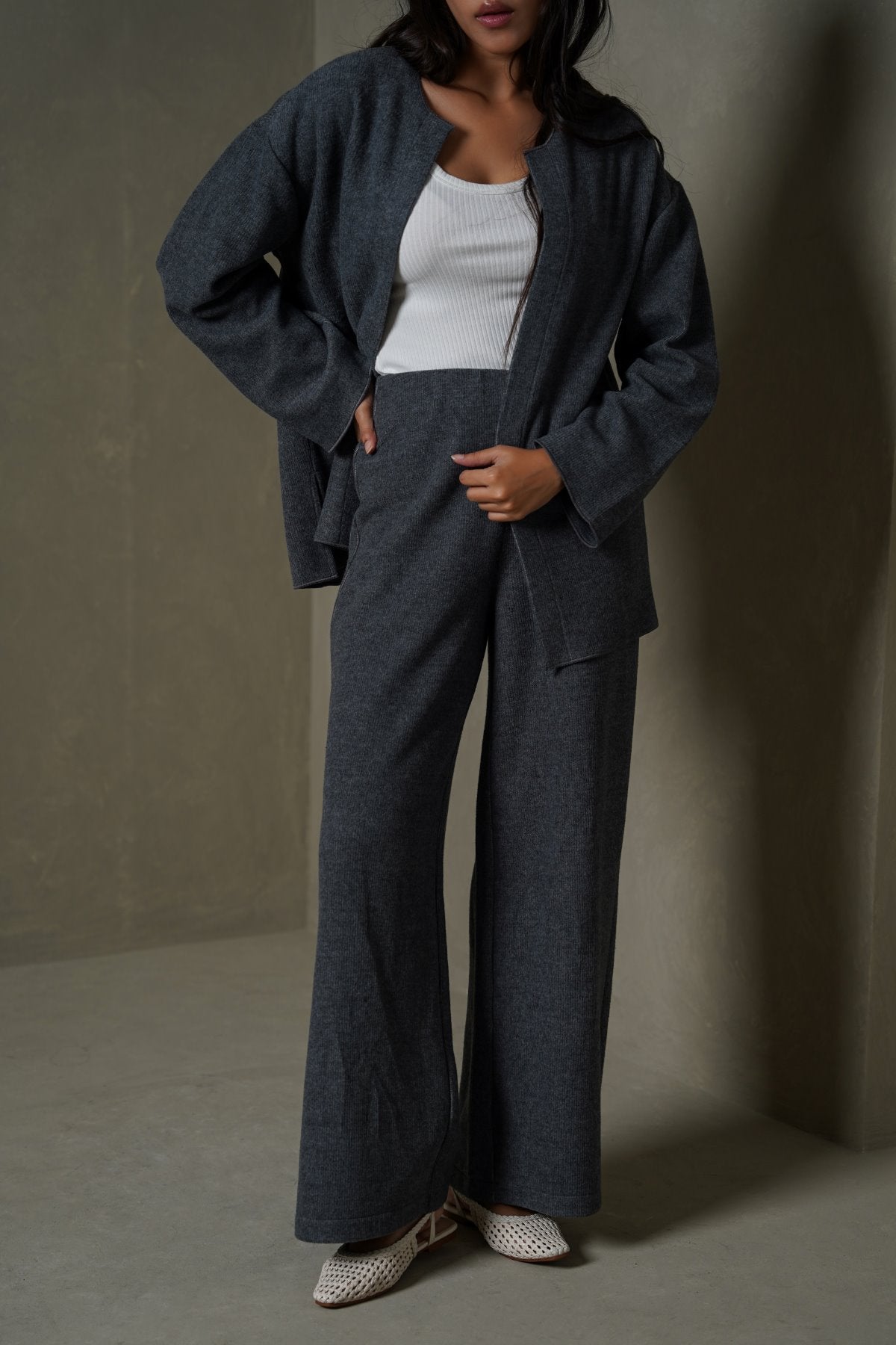 CHARCOAL CLOUD LOUNGE PANTS
