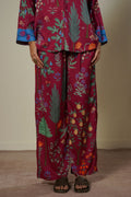 MAROON LEMON JUNGLE PANTS