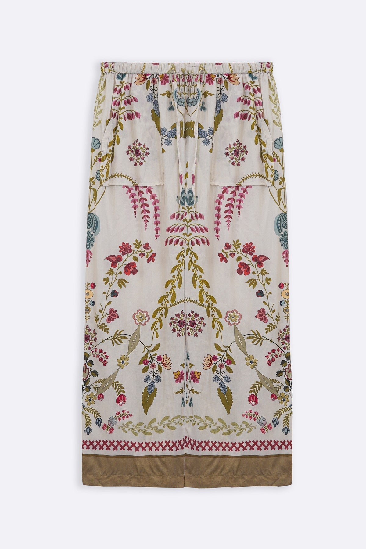 CREAM SPRING HEARTS PANTS