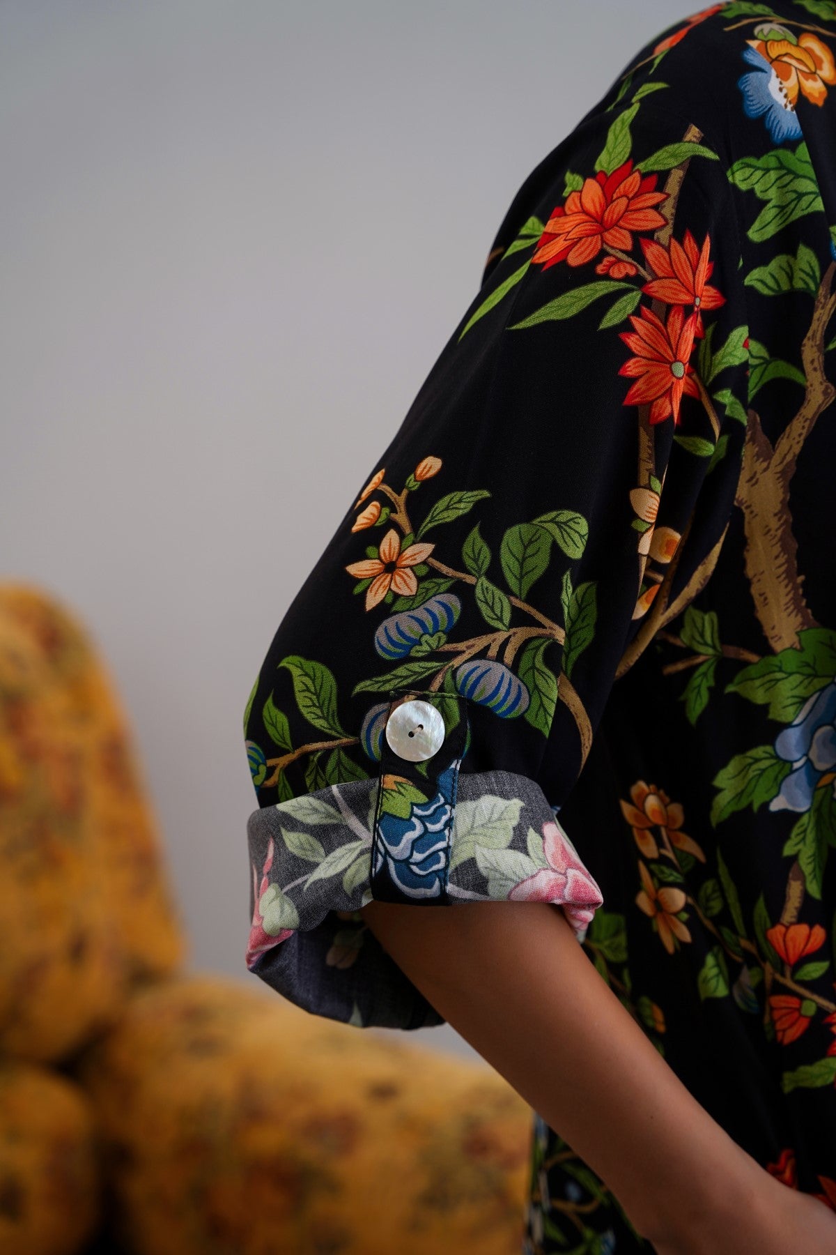 BLACK BLOOM MAXI DRESS
