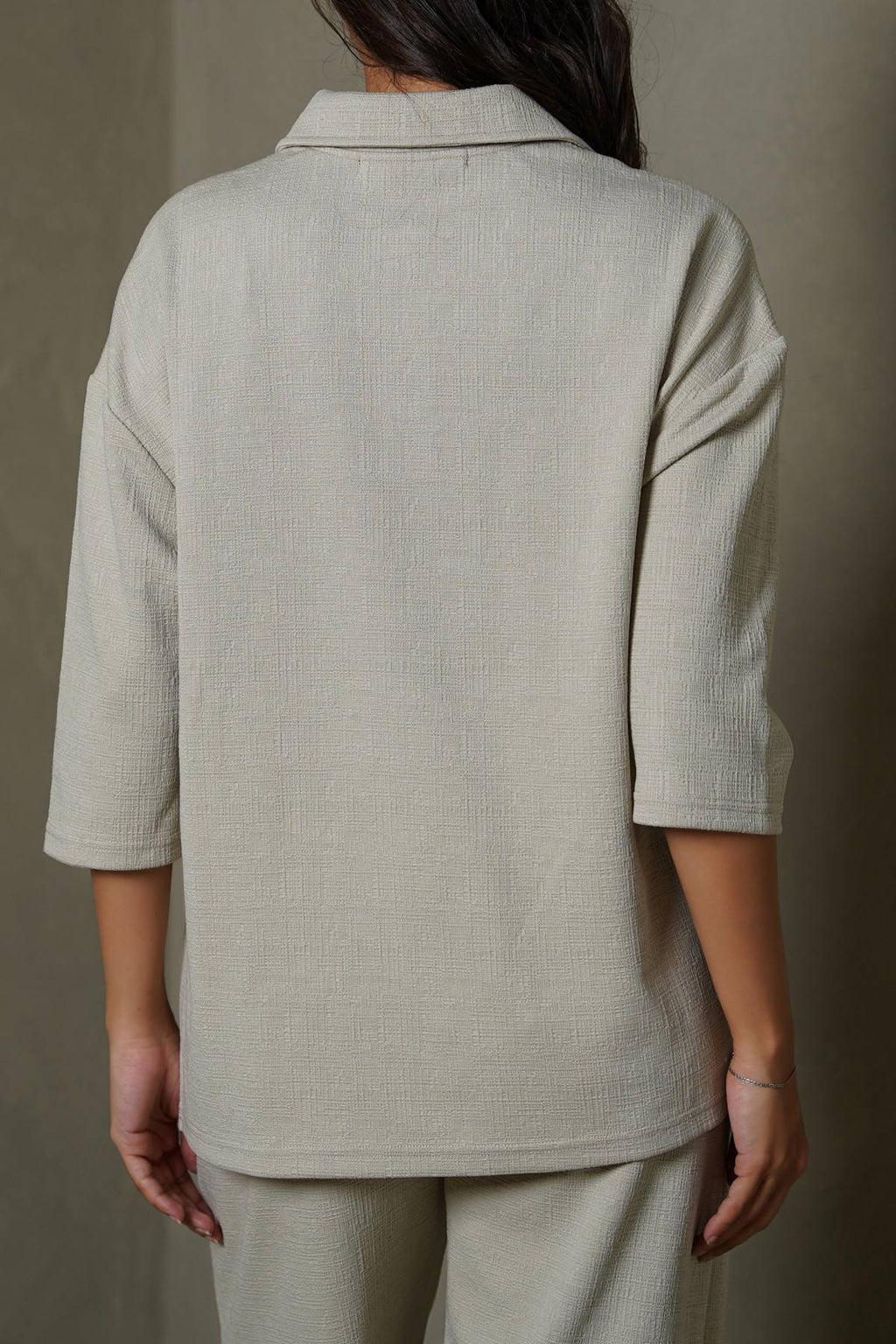 OAT WHITE TEXTURED POLO