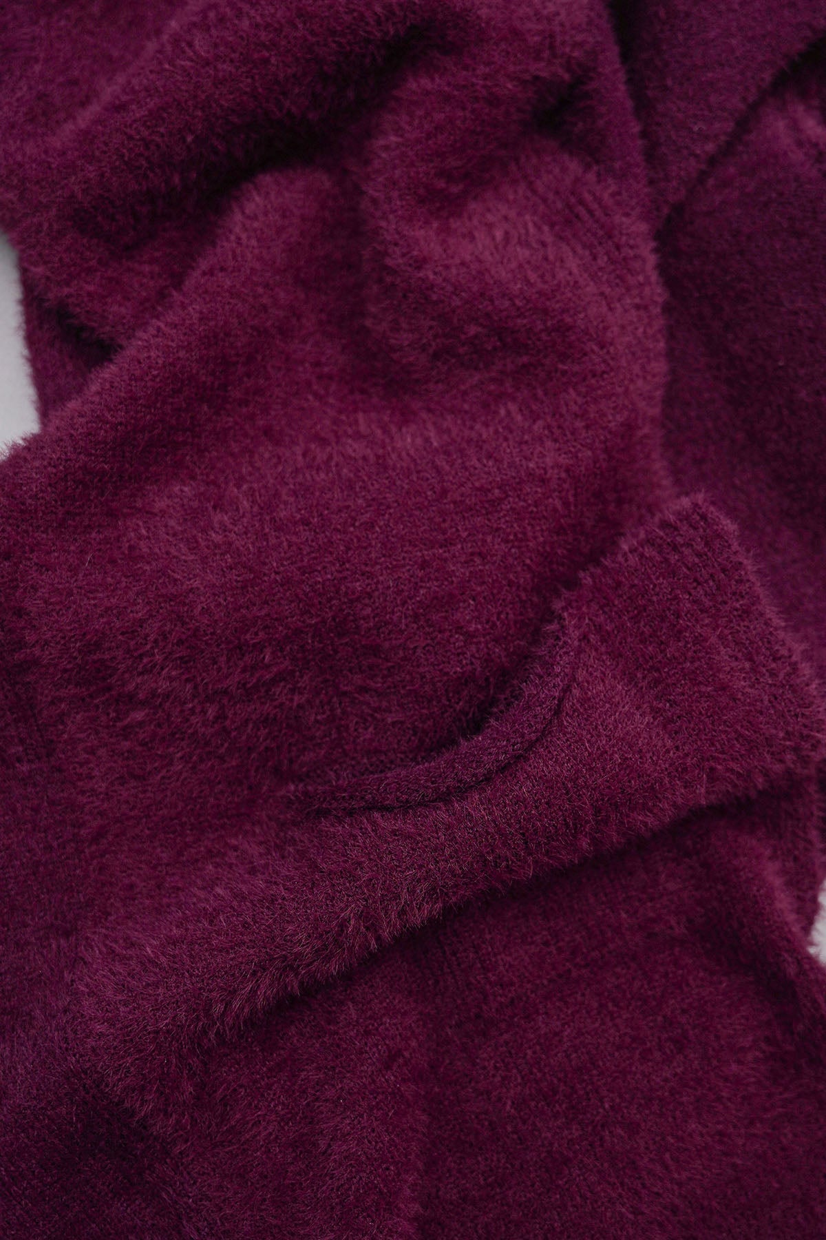 PLUM ANGEL HAIR CARDIGAN