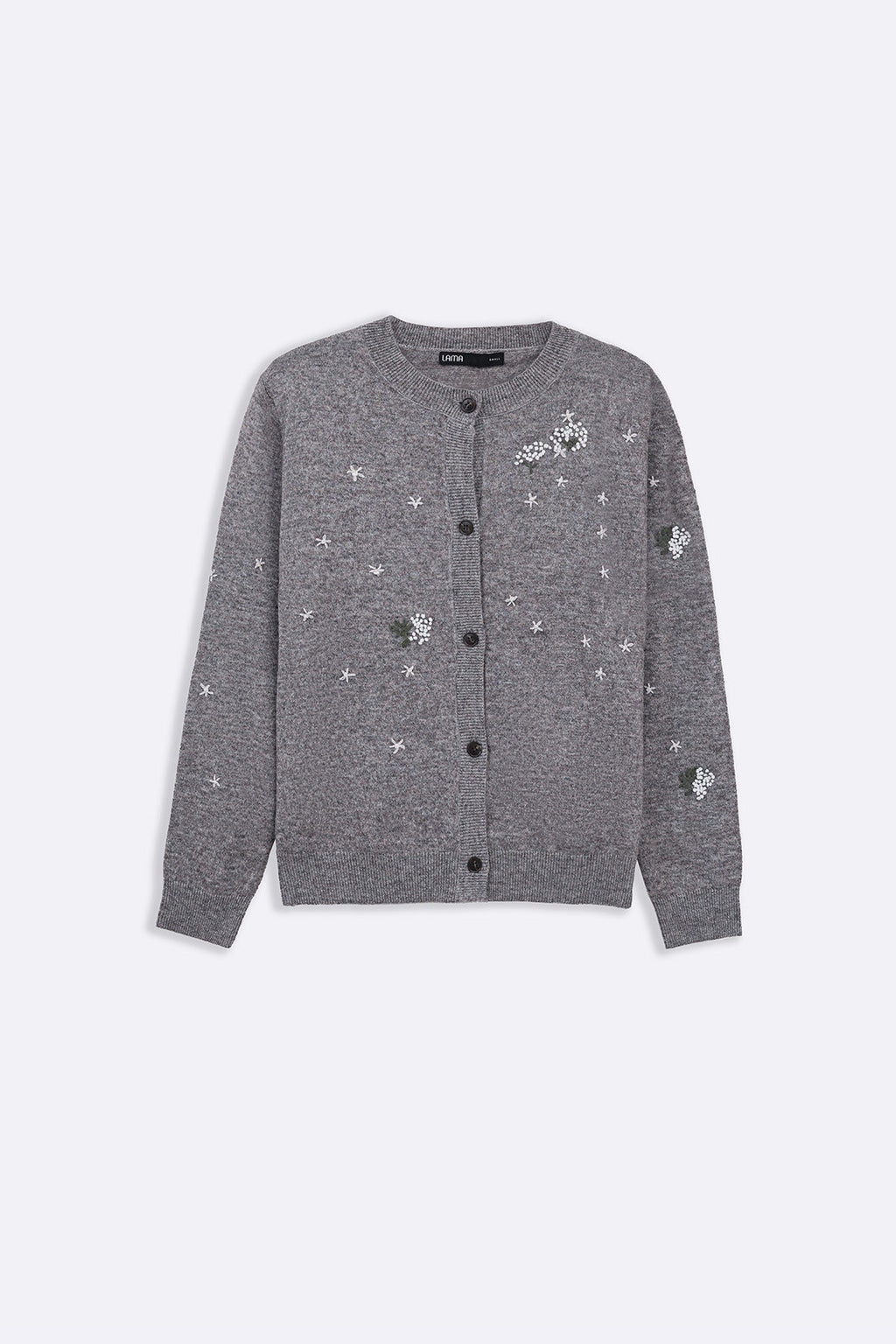 GREY FEMME EMBROIDERED CARDIGAN