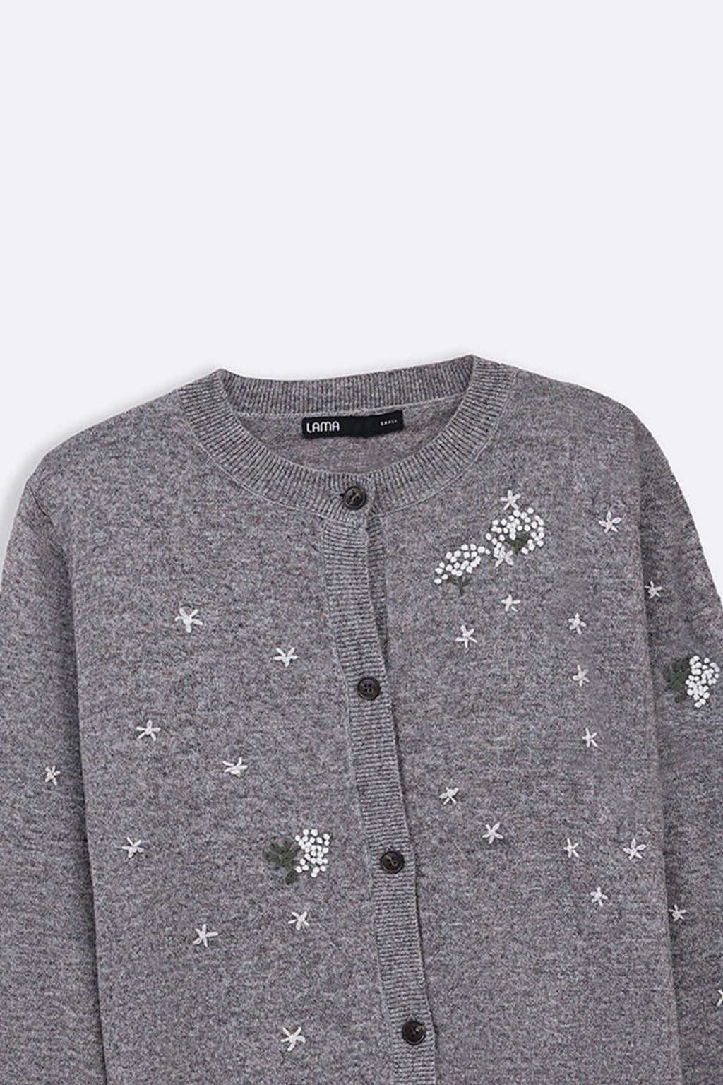 GREY FEMME EMBROIDERED CARDIGAN