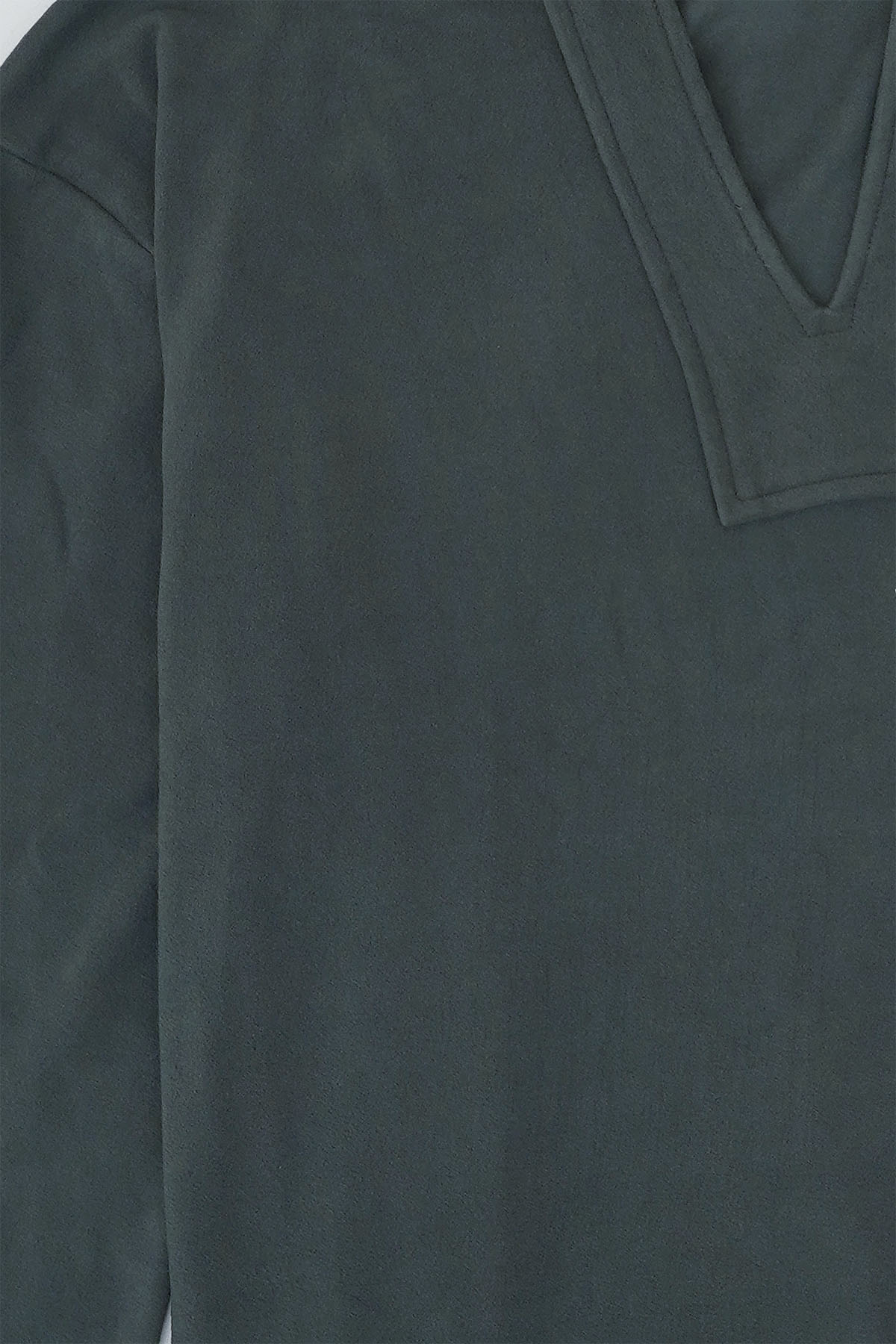 GREEN SOFT FLEECE PATCH HOODIE