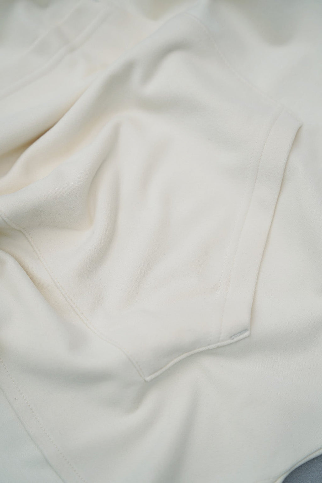 IVORY LOUNGE V-NECK HOODIE