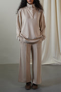 KHAKI SOFT ALL-DAY PULLOVER