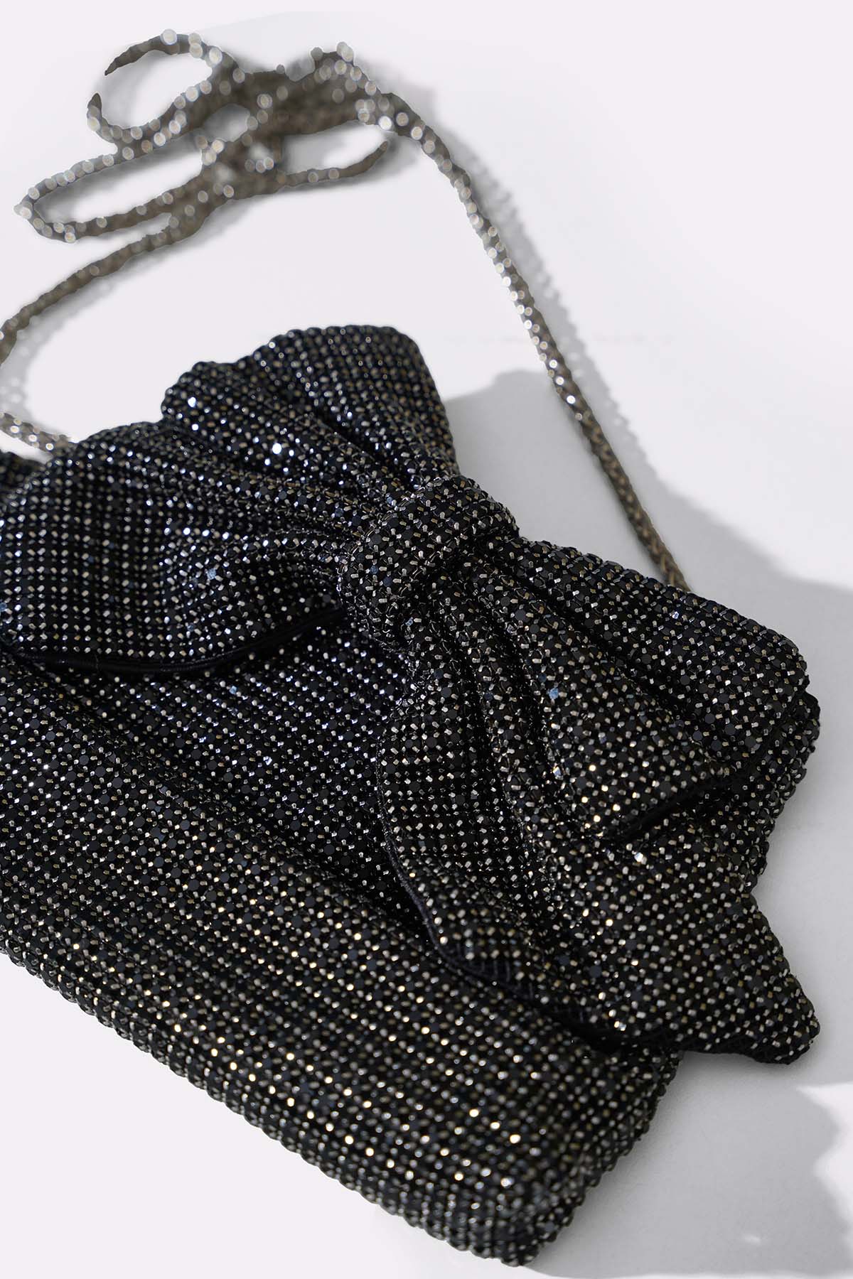 BLACK SWEETHEART CRYSTAL CLUTCH