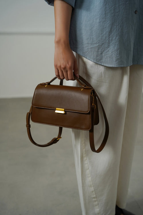BROWN CANBERRA CROSSBODY