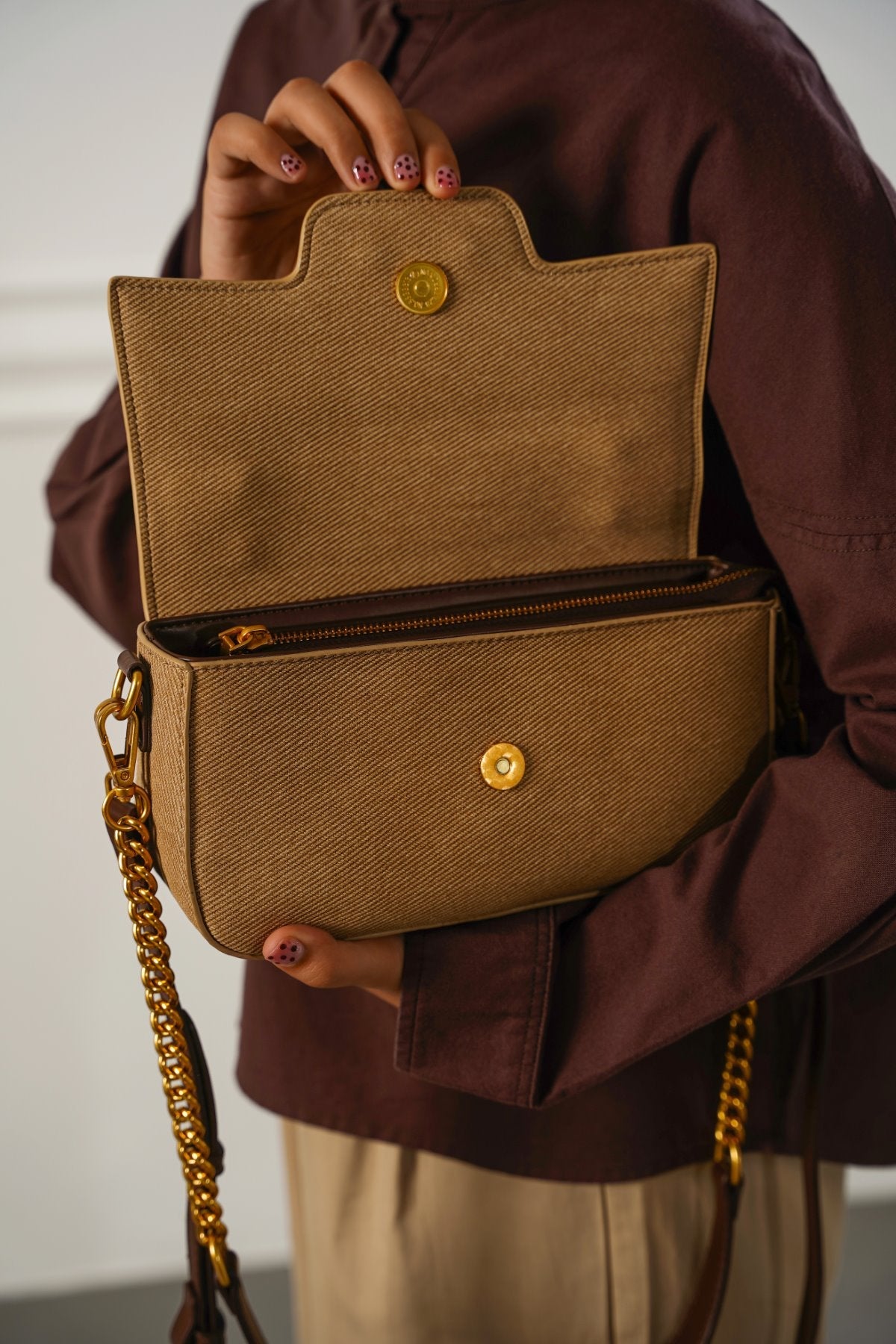 COFFEE YOLU TOP HANDLE BAG