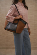 BROWN SUN AND SAND TOTE