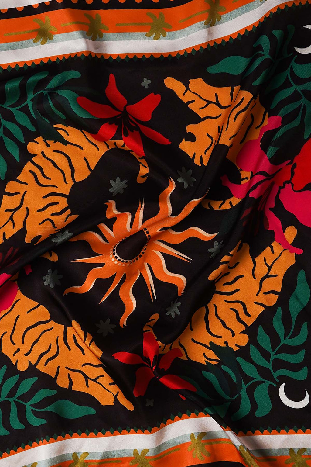 BLACK SUN DIAL SCARF