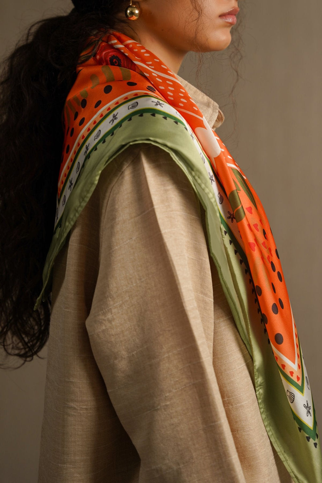 PEACH RAINFOREST SCARF