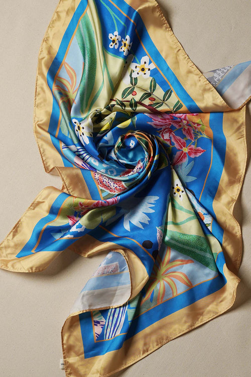 BLUE BLUE LAGOON SCARF