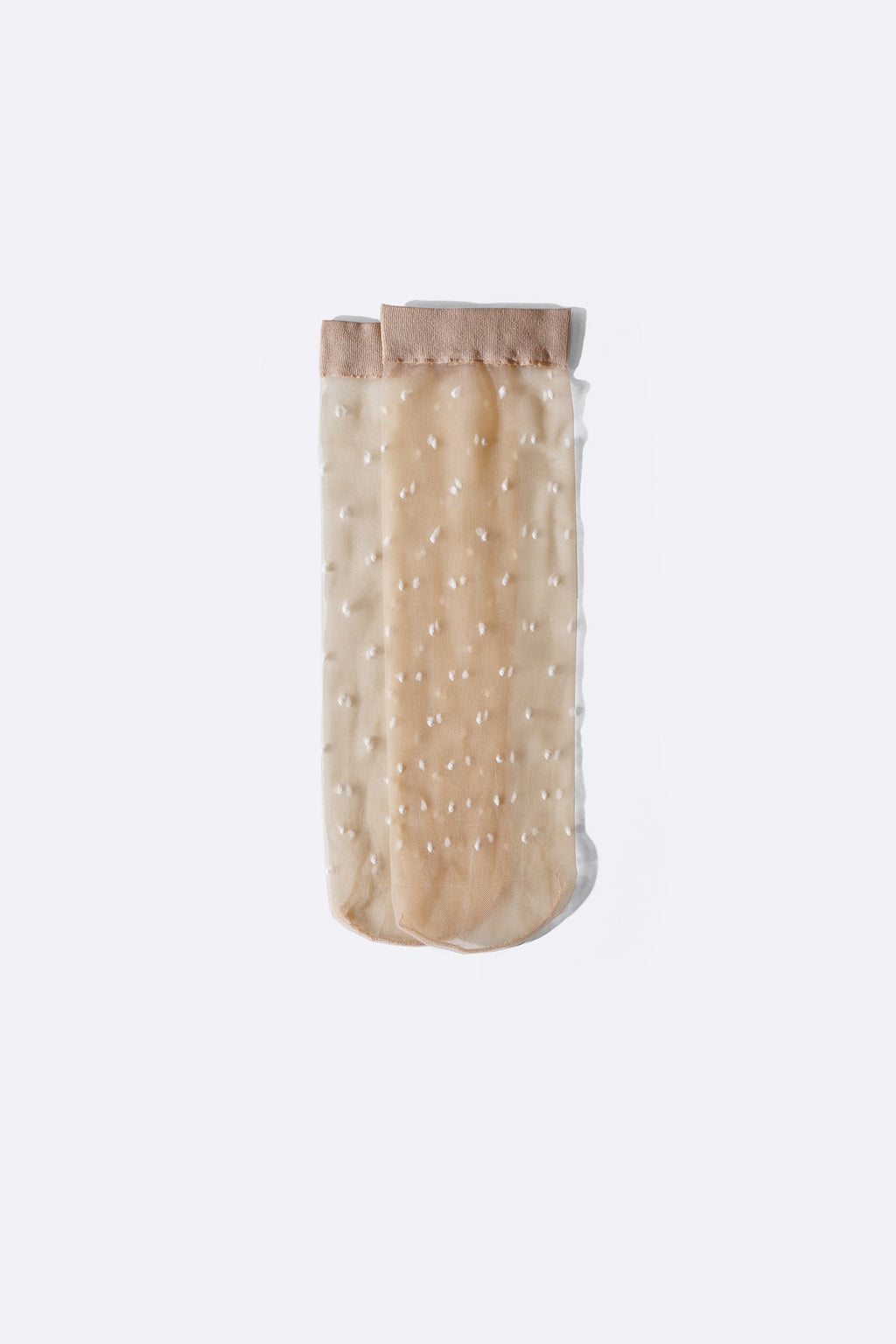 NUDE SHEER DOT SOCKS