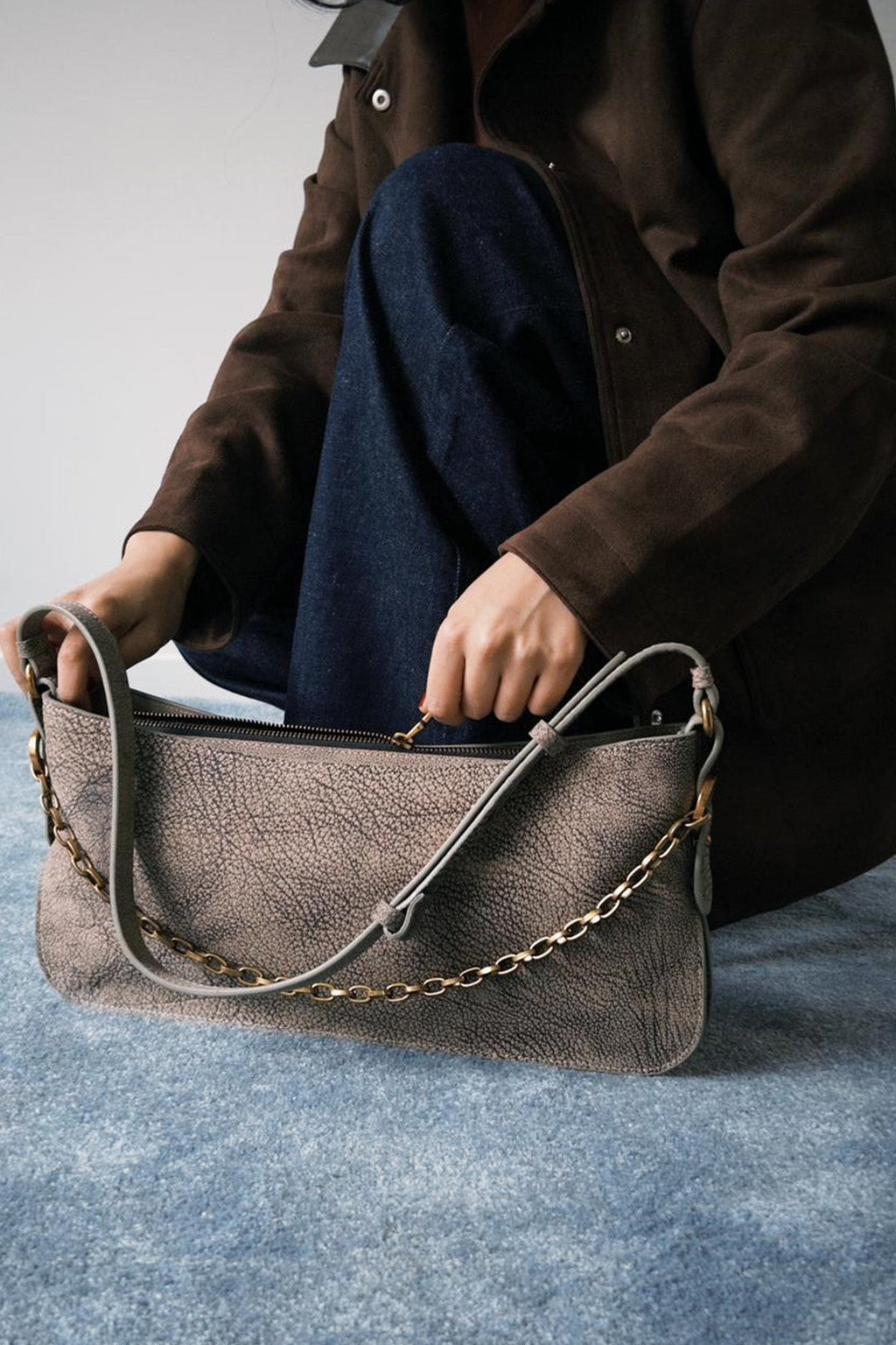 BLACK OCCASION PURSE IN GENUINE LEATHER