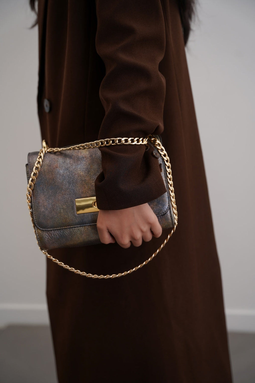 MULTI MERMAID BAG IN GENUINE LEATHER