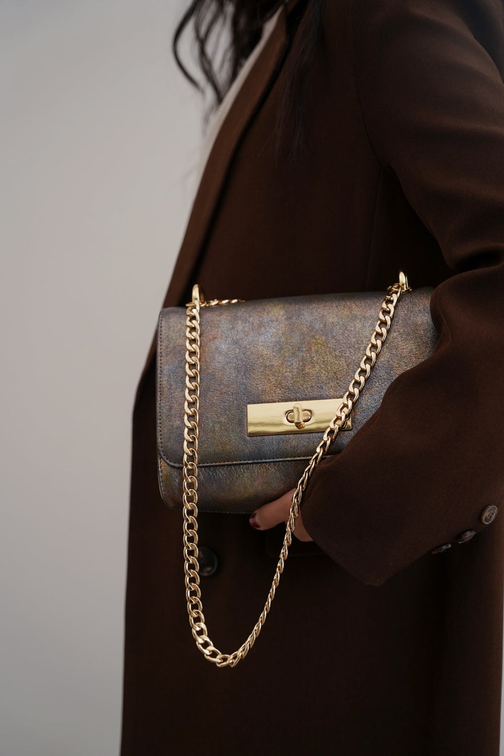 MULTI MERMAID BAG IN GENUINE LEATHER