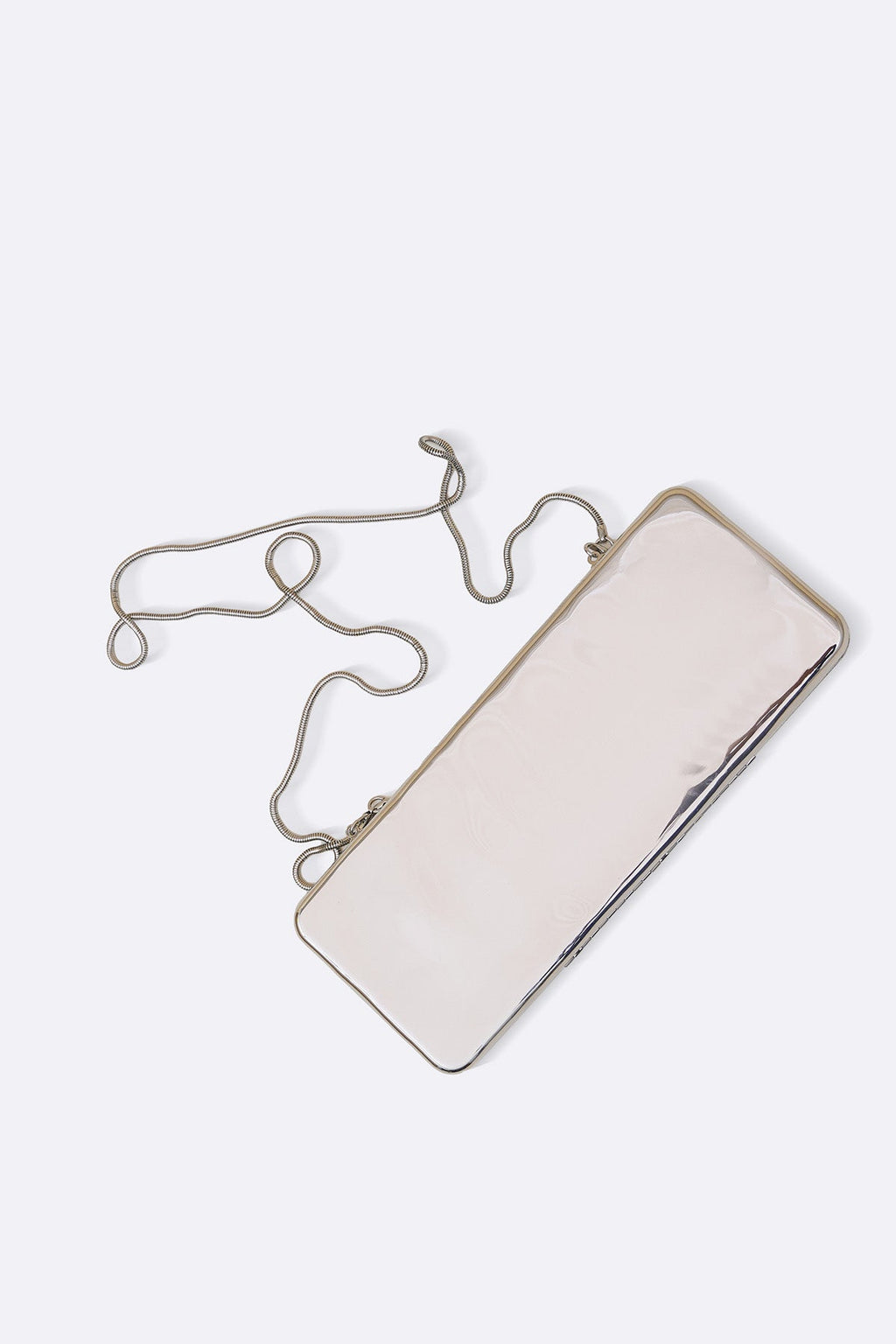 SILVER METALLIC NIGHT CLUTCH