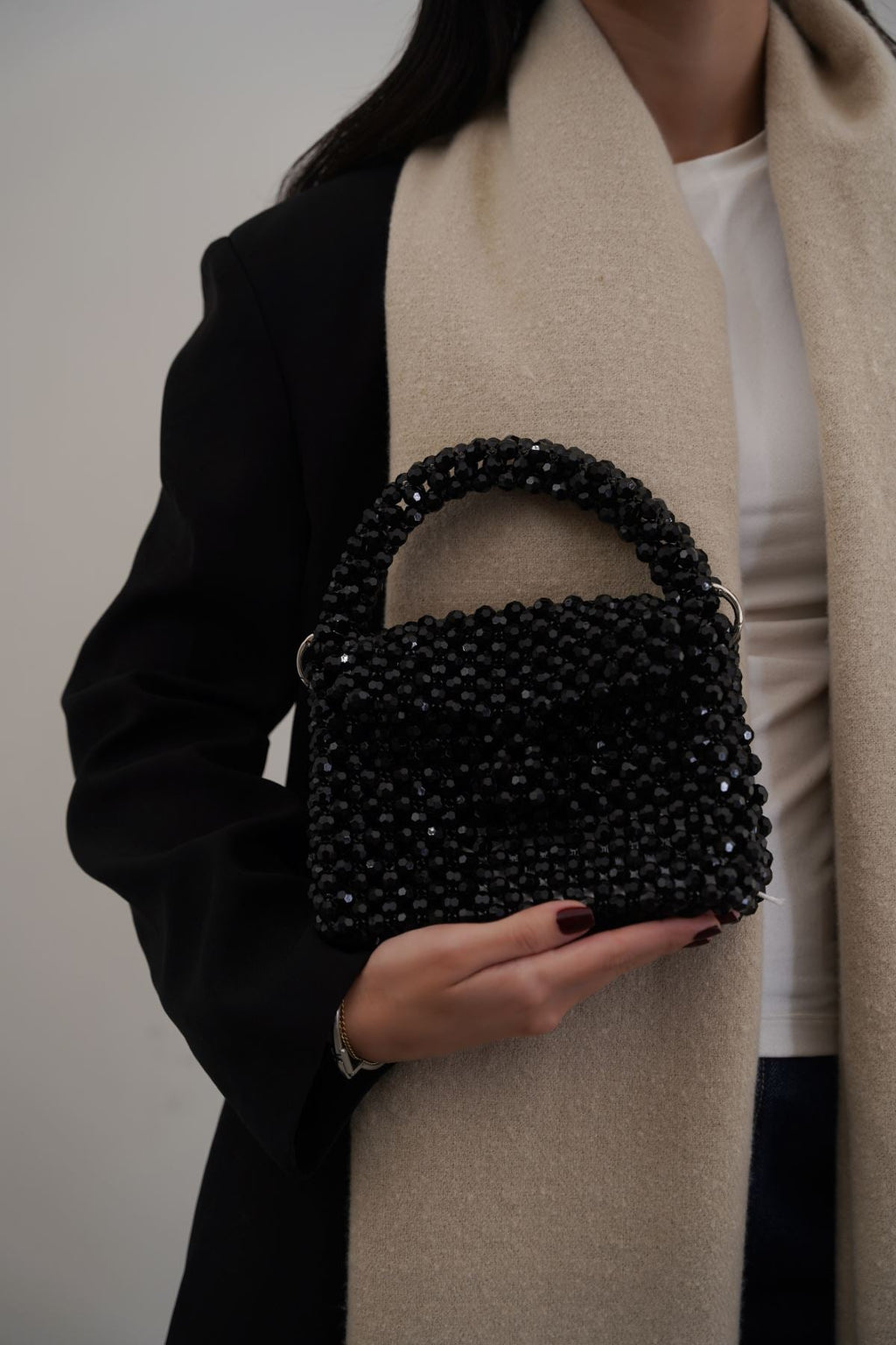 BLACK COCKTAIL CLUTCH