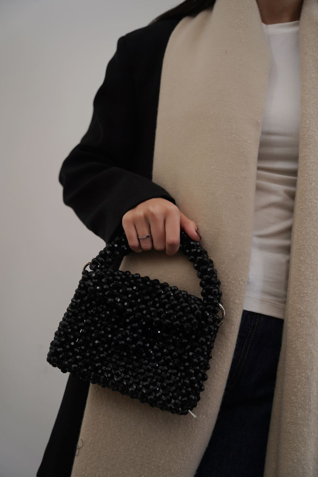 BLACK COCKTAIL CLUTCH