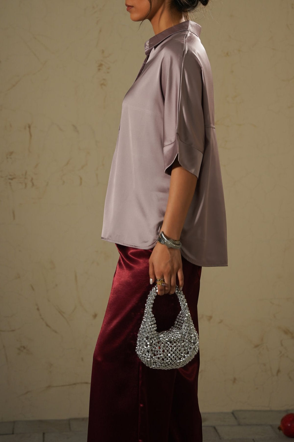 SILVER COCKTAIL CLUTCH