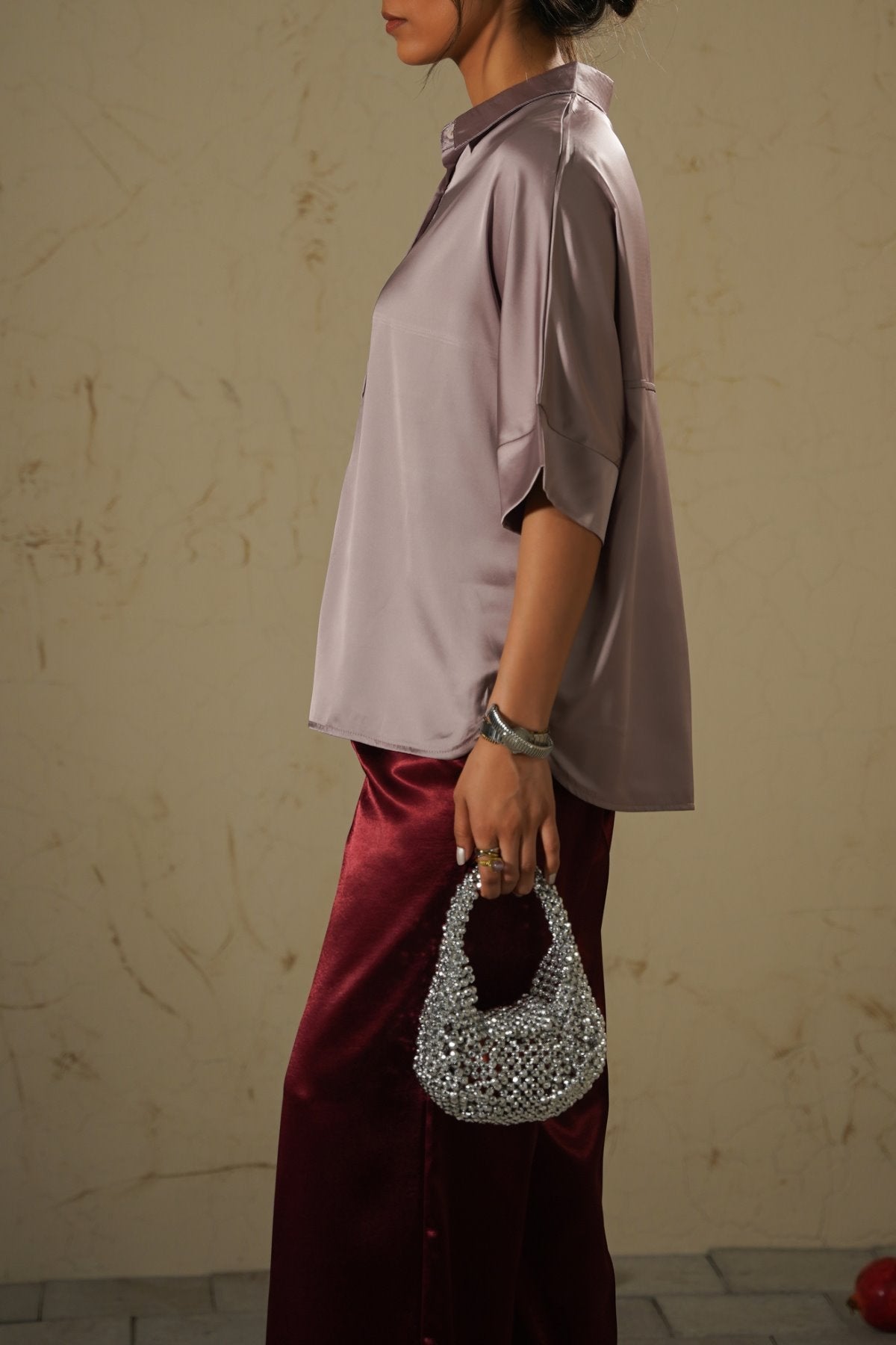 SILVER COCKTAIL CLUTCH