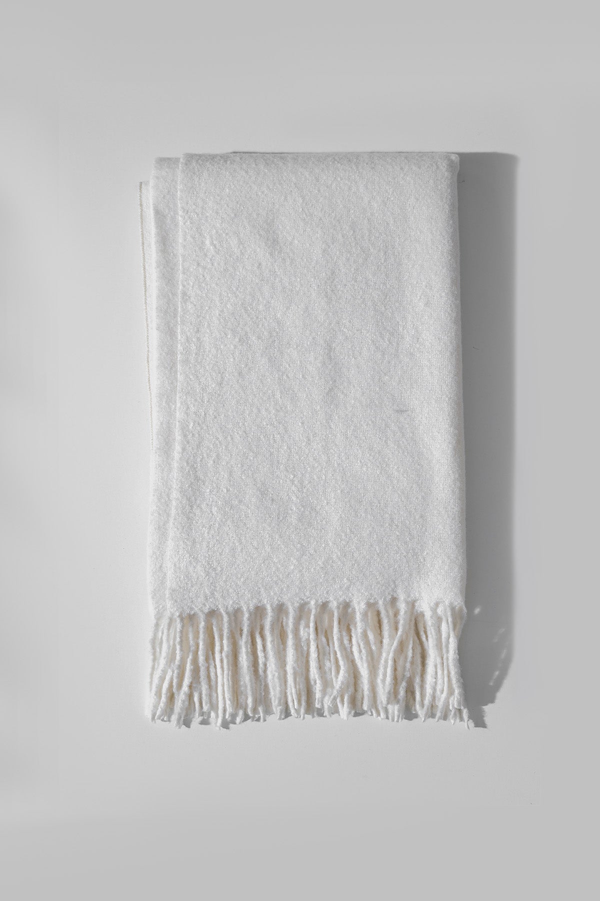 OFF WHITE PLUSH WRAP CAPE