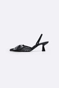 BLACK COCKTAIL HEELS