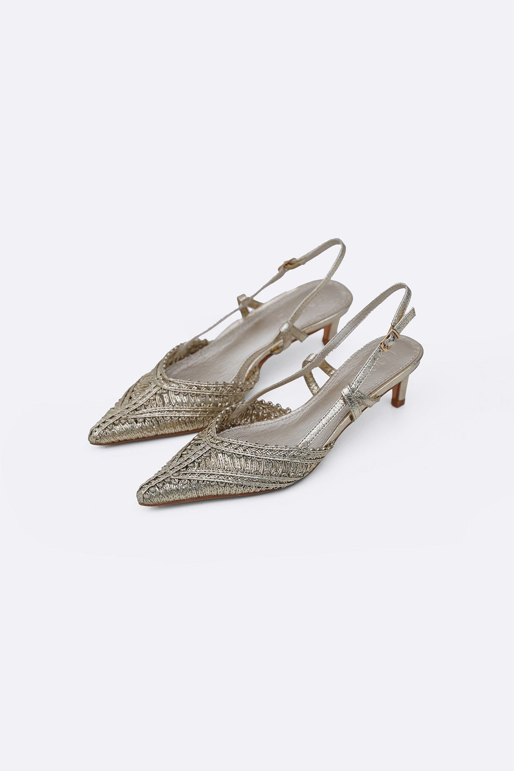 GOLD LINETTI PARTY HEELS