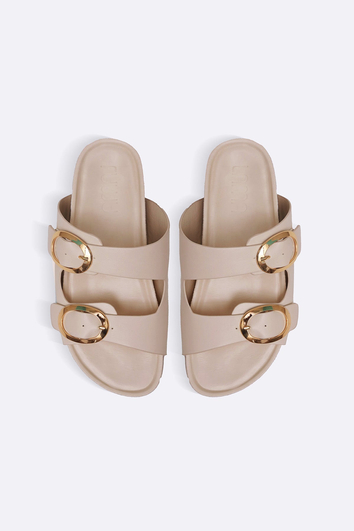 OFF WHITE ADJUSTABLE CUSHIONED SLIDES