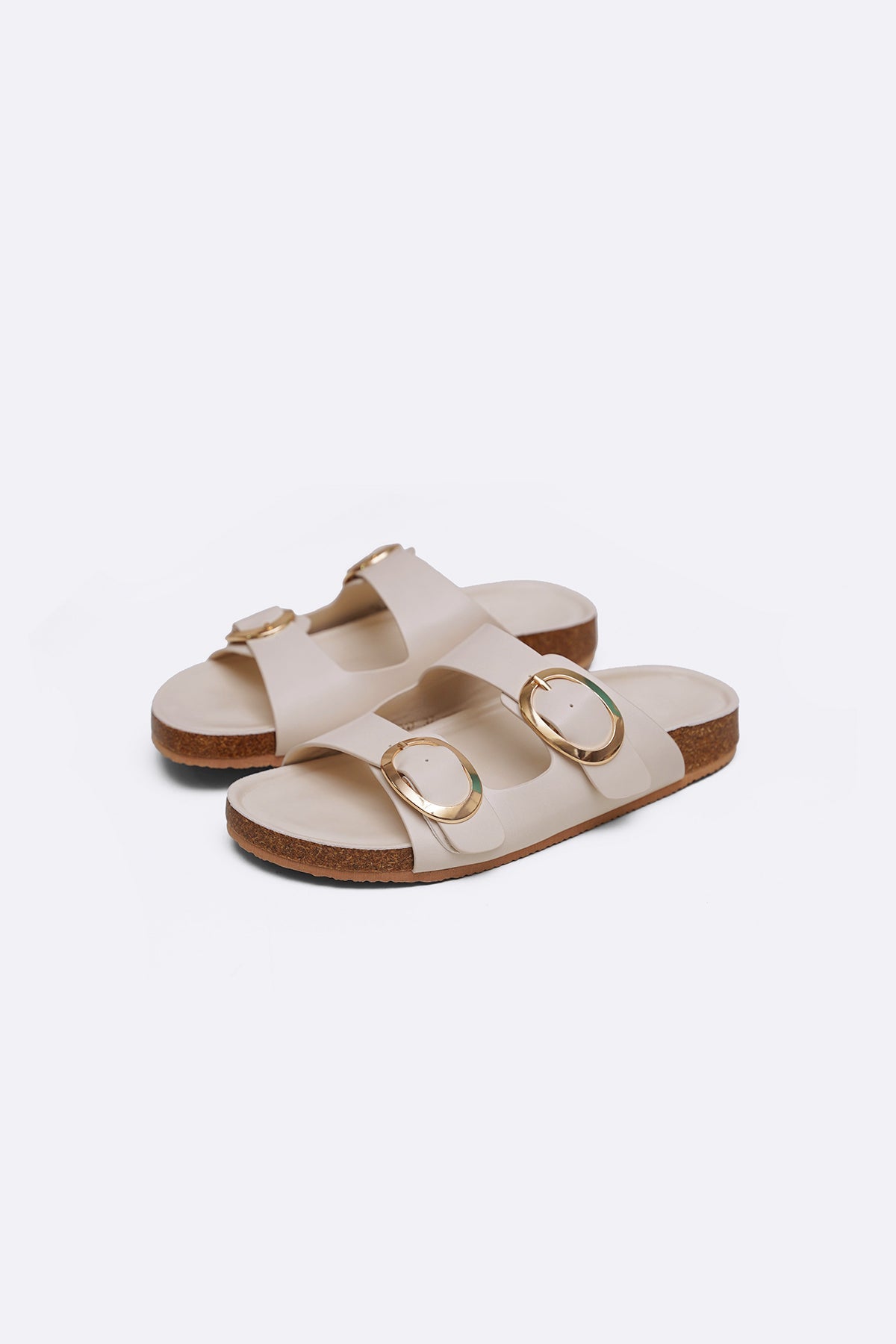 OFF WHITE ADJUSTABLE CUSHIONED SLIDES