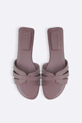 PINK STRAPPY STITCH SLIDES