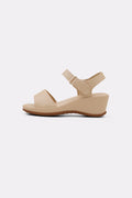 CREAM MAMA WEDGE SANDALS