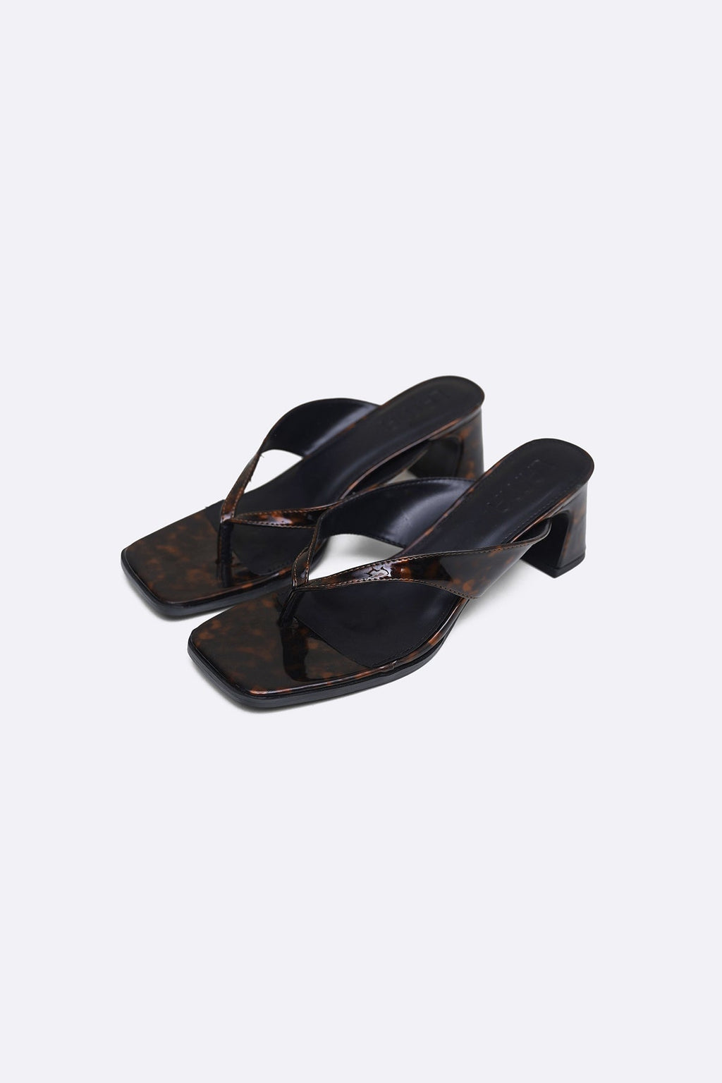 BROWN TORTOISE SHELL HEELS