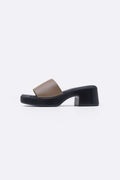 TAUPE EASY BLOCK HEELS